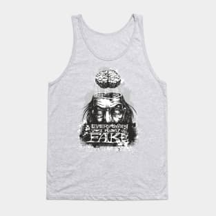 Everything You Know as Fake T-Shirt  Black Tank Top